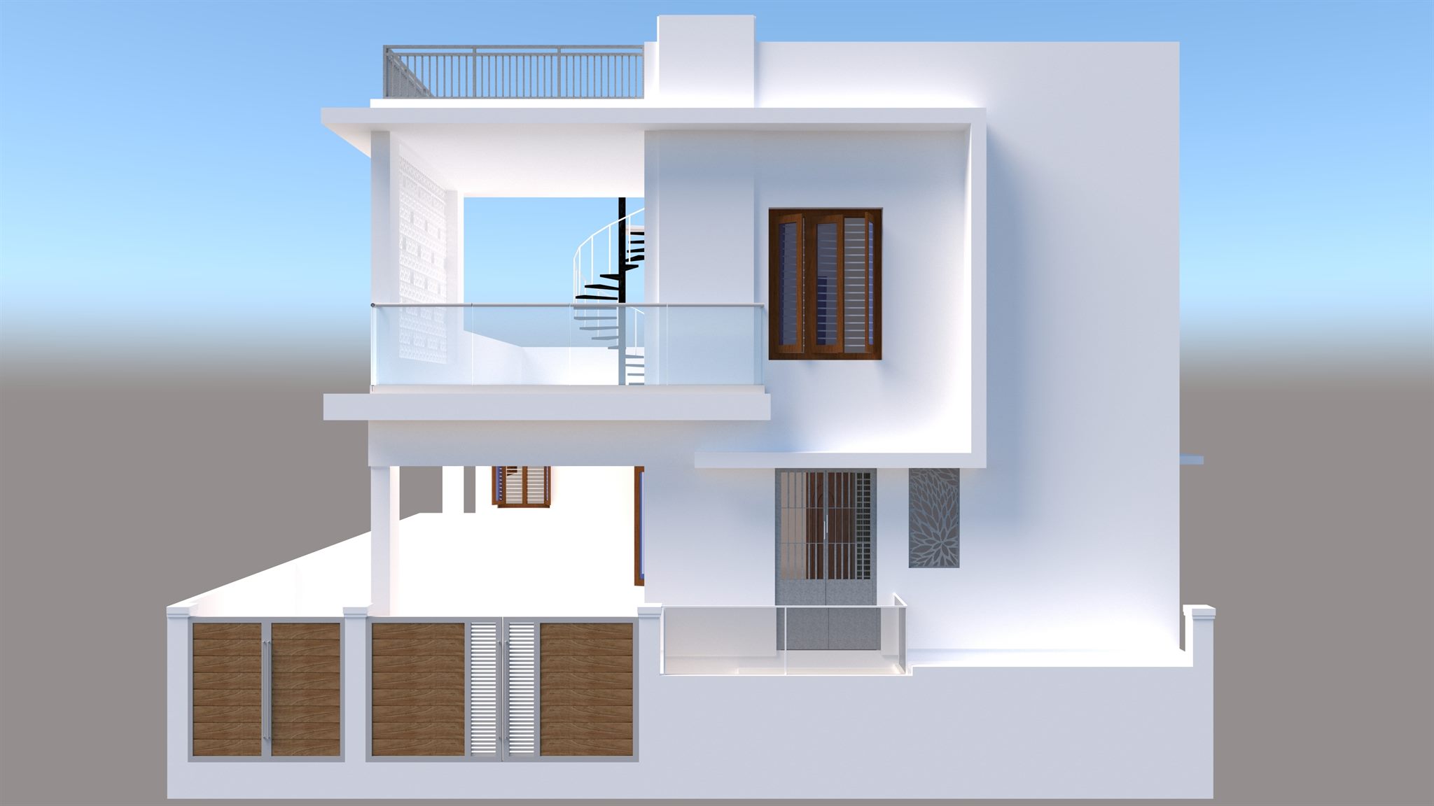 Executive 3BHK Residential Floor Plan